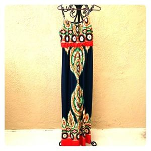 Boho Hippie Coachella Maxi Dress Size Medium